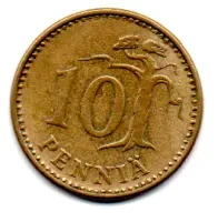 Finlândia - 1964 - 10 Pennia - Foto 2