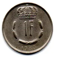 Luxemburgo - 1980 - 1 Franc