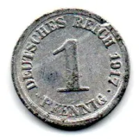 Alemanha Império - 1917F - 1 Pfennig