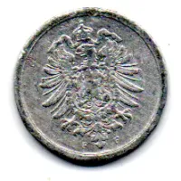 Alemanha Império - 1917F - 1 Pfennig - Foto 2