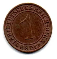 Alemanha República de Weimar - 1935A - 1 Reichspfennig