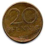 Alemanha República Democrática (DDR) - 1971 - 20 Pfennig