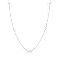 Colar de prata bolinhas -  232008