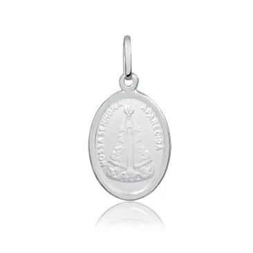 Pingente de prata 925 Nª  S.  Aparecida e S.C de Jesus  - 250800 Imagem