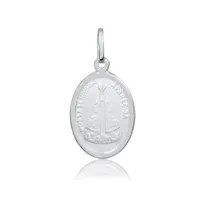 Pingente de prata 925 Nª  S.  Aparecida e S.C de Jesus  - 250800