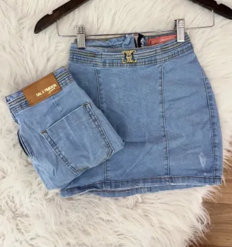 Saia Jeans Sal e Pimenta 