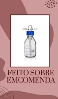 FRASCO LAVADOR DE GASES 500ML DRESCHEL SEM CILINDRO POROSO TIPO SCHOTT - Foto 2