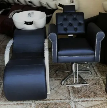 Kit Lavatório e Cadeira Reclinável Preta