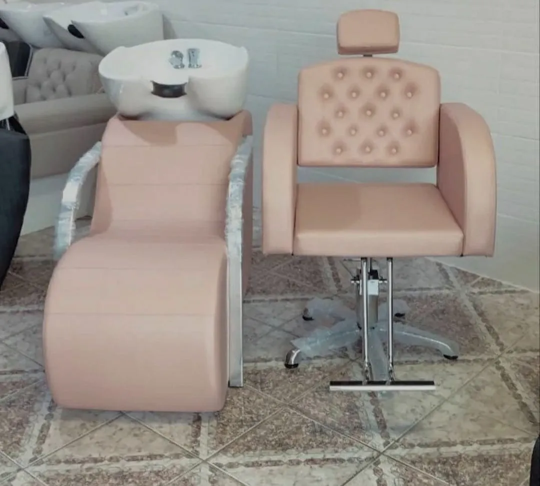 Kit Lavatório e Cadeira Reclinável Rose Imagem