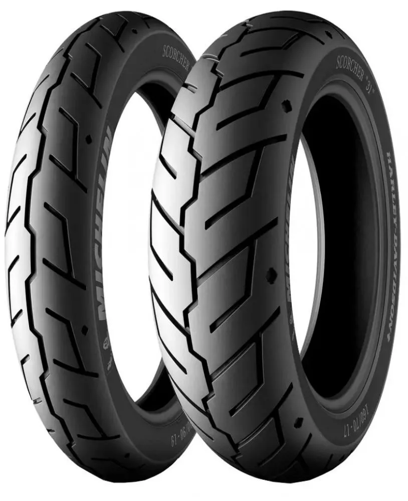 PNEUS  MICHELIN  SCORCHER 31 FATBOB 2008 A 2017 - 130/90-16 (Diant) e 180/70-16 (Tras) 