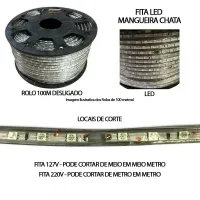 Mangueira Fita  LED Chata 100 mts - Foto 2