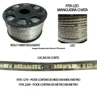 Mangueira Fita  LED Chata 100 mts - Foto 2