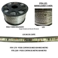Mangueira Fita  LED Chata 5050 100 mts - Foto 2