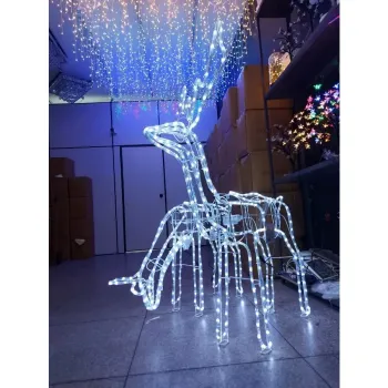 Rena Macho Led Jardim Enfeite Natalino Grande