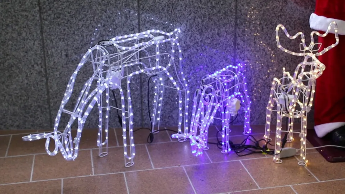 Rena Femia Led Jardim Enfeite Natalino Grande Imagem