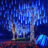 Jogo 8 Tubo Led 50 CM Led AZul - Snow Fall Efeito Neve - Foto 3