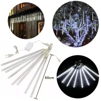 Jogo 8 Tubo Led 50 CM Led Branco Frio - Snow Fall Efeito Neve - Foto 2