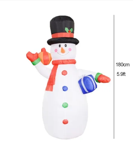 Boneco de Neve Inflável 1,80m Imagem
