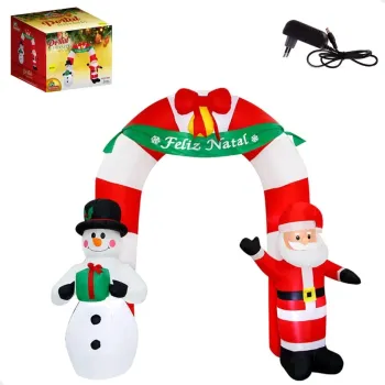 Papai Noel E Boneco Arco Inflável Gigante