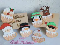 G1.735 Gabarito de Moldes em MDF Kit Fábrica Doçuras  de Natal - Foto 3