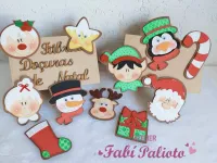 G1.735 Gabarito de Moldes em MDF Kit Fábrica Doçuras  de Natal - Foto 4