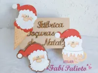 G1.735 Gabarito de Moldes em MDF Kit Fábrica Doçuras  de Natal - Foto 6