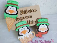 G1.735 Gabarito de Moldes em MDF Kit Fábrica Doçuras  de Natal - Foto 8