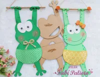 G1.737 Gabarito de Moldes  em MDF Sapinho Porta Treco