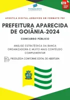 Apostila Pref Aparecida de Goiânia Auditor Farmacêutico 2024