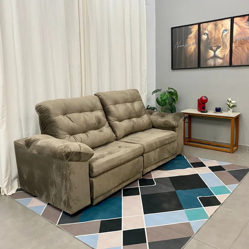 Sofá Retrátil e Reclinável Alemanha 2,25m