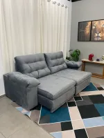 Sofá Retrátil e Reclinável Alemanha 2,25m - Foto 5