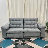 Sofá Retrátil e Reclinável Alemanha 2,25m - Foto 6