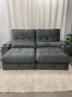 Sofá Retrátil e Reclinável Veneza 250cm - Foto 4