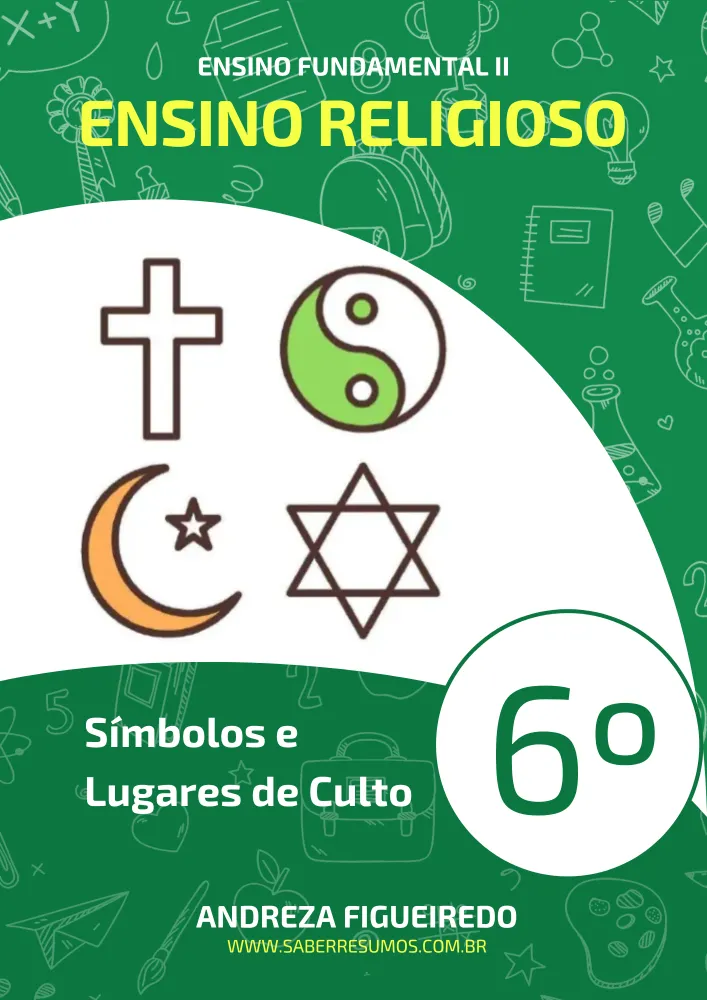 556 - Ensino Religioso - Símbolos e Lugares de Culto - 6º ano - PDF com 9 páginas
