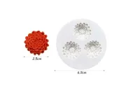 Molde de Silicone Mini Suculentinhas/Crisântemos  - Foto 3