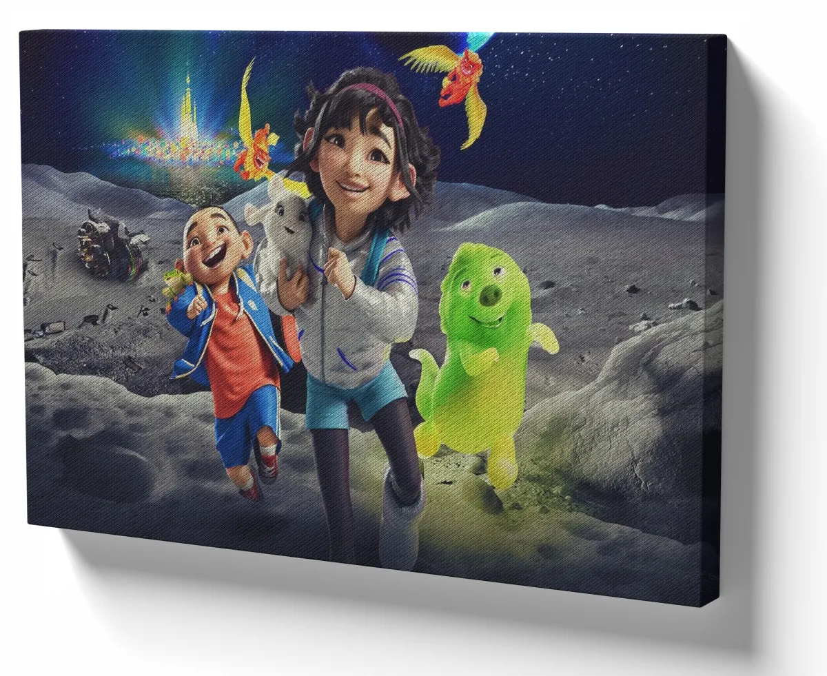 Quadro tela tecido decorativo A caminho da Lua Imagem