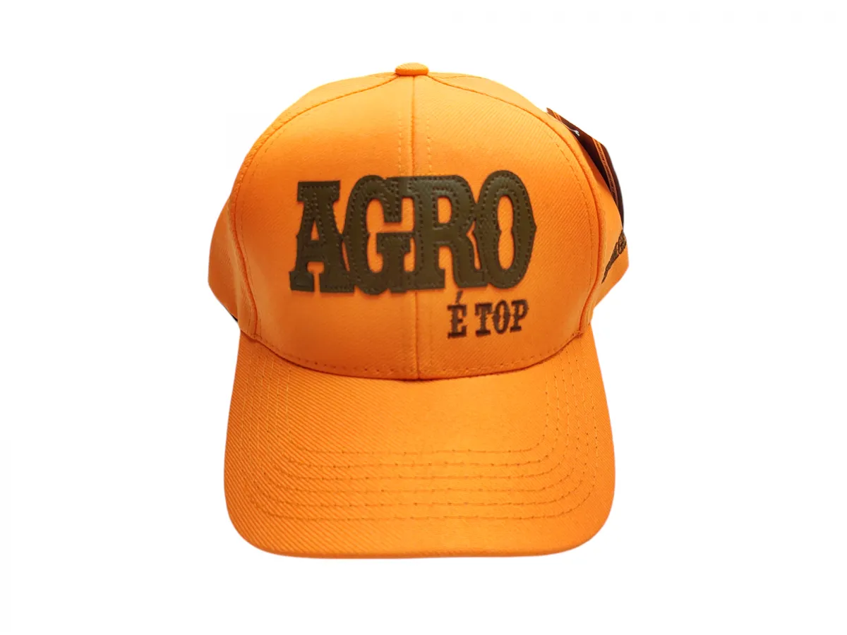 Ref: DA23 - Boné Country Duagro Agro é Top - Cor Laranja