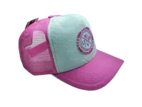 Ref: DA16 - Boné Country Duagro X - Cor Branco - Aba Rosa - Foto 2