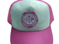 Ref: DA16 - Boné Country Duagro X - Cor Branco - Aba Rosa - Foto 3