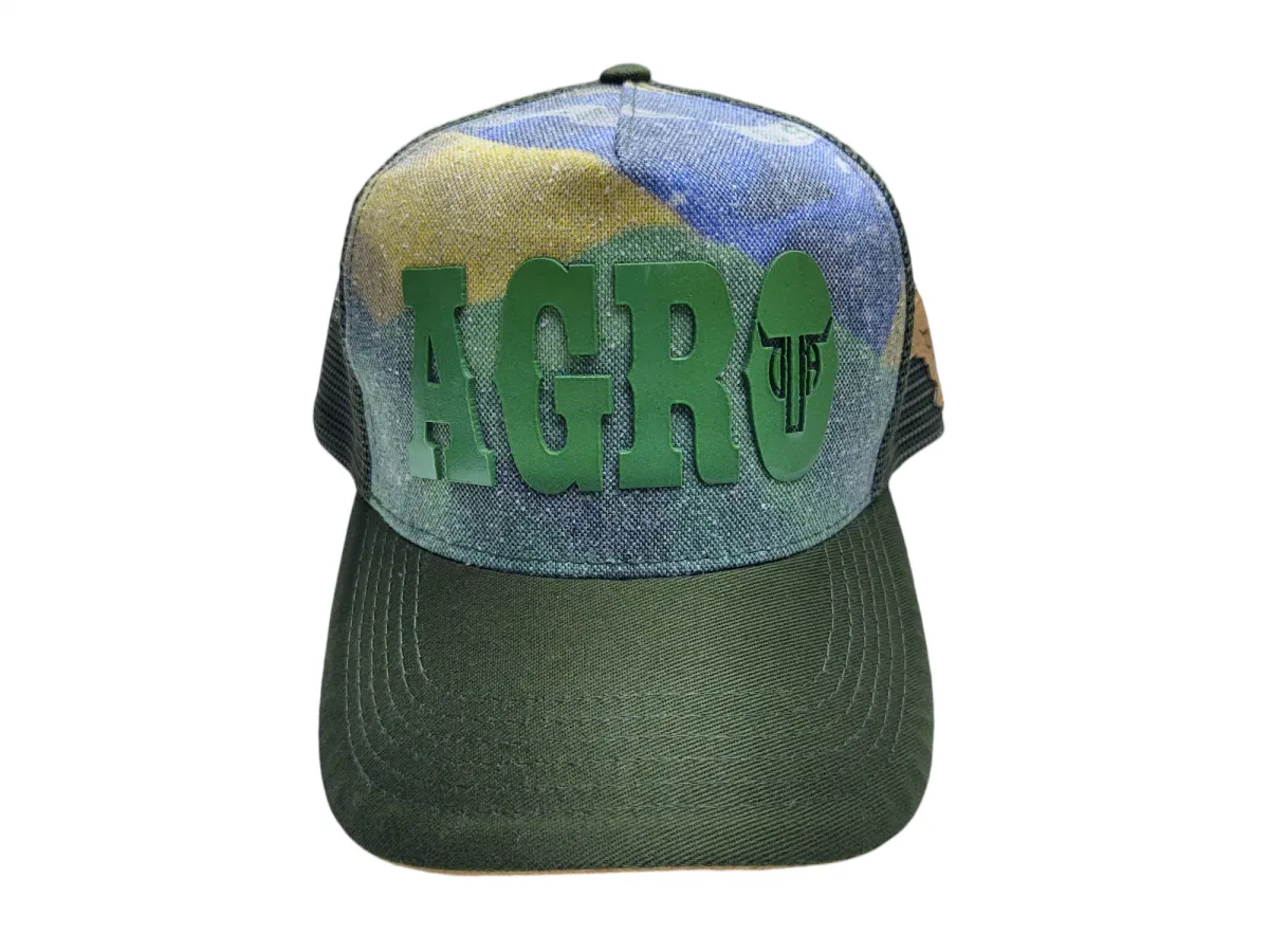 Ref: DA13 - Boné Country Duagro Agro Bandeira Brasil - Cor Verde Imagem