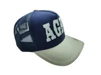 Ref: DA09 - Boné Country Duagro Agro - Cor Azul Marinho - Aba Cru - Foto 2