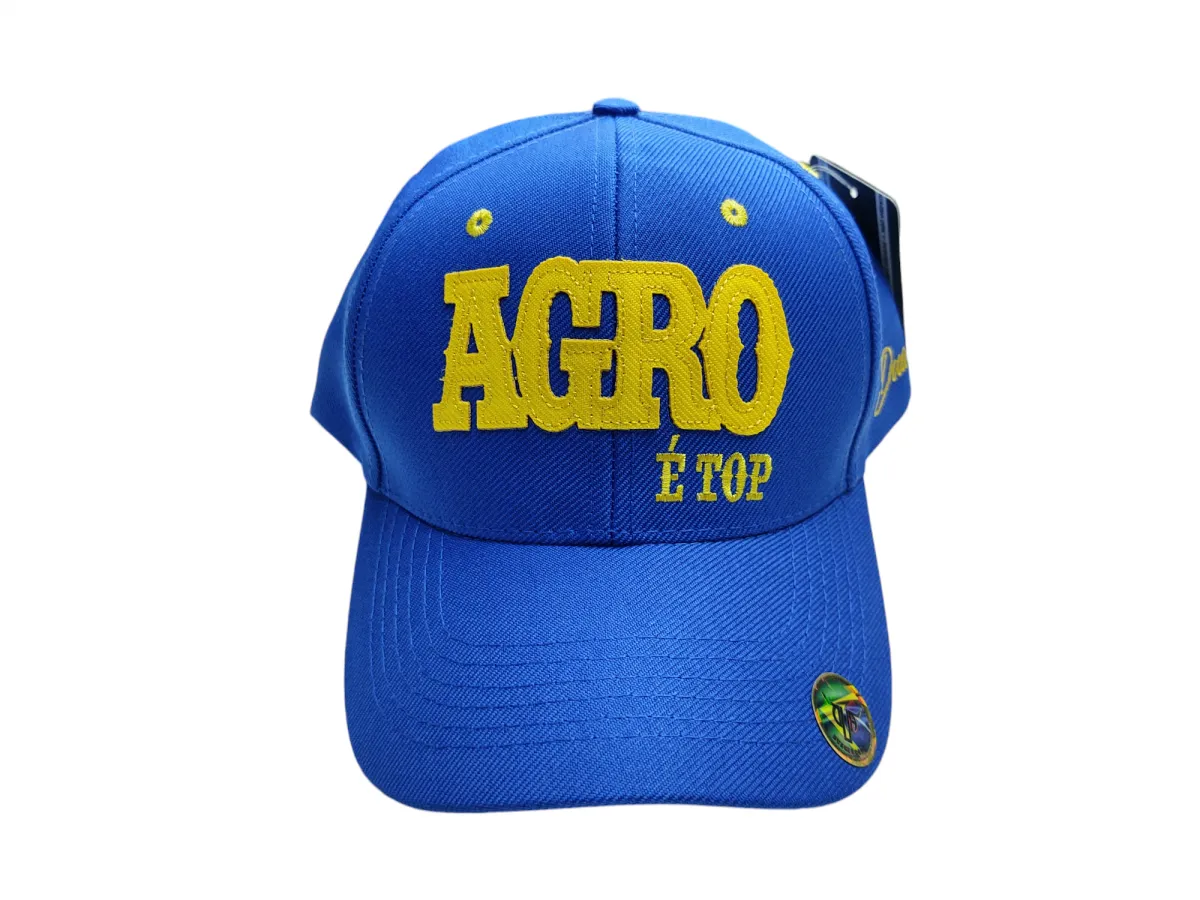 Ref: DA08 - Boné Country Duagro Agro é Top - Cor Azul Royal  Imagem