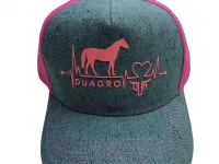Ref: DA05 - Boné Country Duagro Cavalo Rosa - Cor Cinza - Foto 3