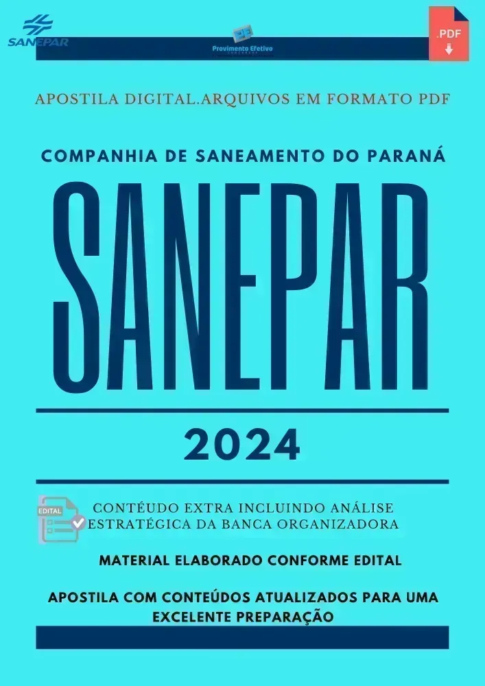 Apostila SANEPAR 2024 Jornalismo Imagem