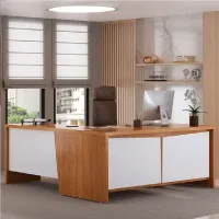 Mesa Chefia 1900 com 2 Portas e 3 GavetasTamburato 37mm Y37