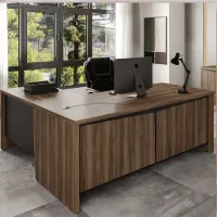 Mesa Chefia 1900 com 2 Portas e 3 GavetasTamburato 37mm Y37 - Foto 2