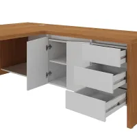 Mesa Chefia 1900 com 2 Portas e 3 GavetasTamburato 37mm Y37 - Foto 3