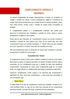 652 - Português - Gramática - Termos Integrantes da Oração - Complementos Verbais e Nominais - 9º ano - PDF com 6 páginas - Foto 2
