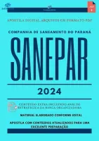 Apostila SANEPAR 2024 Engenheiro Civil