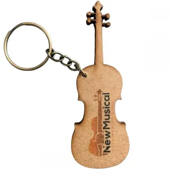 CHAVEIRO MDF RESINADO VIOLINO - Foto 2